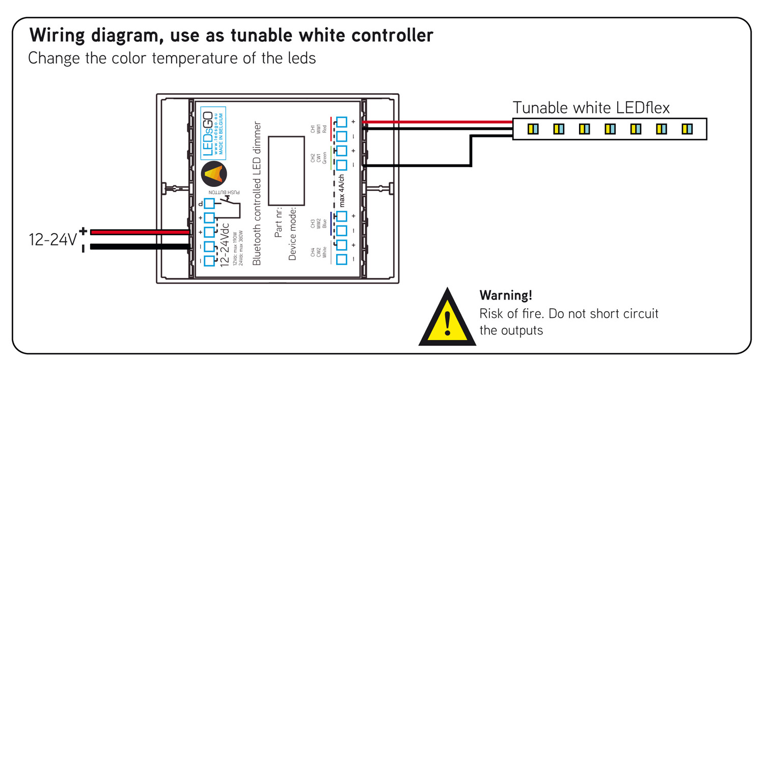 WIRELESS CONTROL 2 CHANNEL TUNABLE WHITE PRODUKTY Delta Light