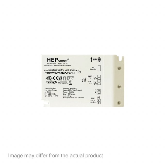 LED POWER SUPPLY 500mA-DC 2CH TW DIM5